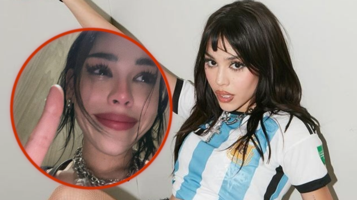 Critican a Danna Paola por posar con la playera de Argentina, 'Ya no regreses a México', le piden