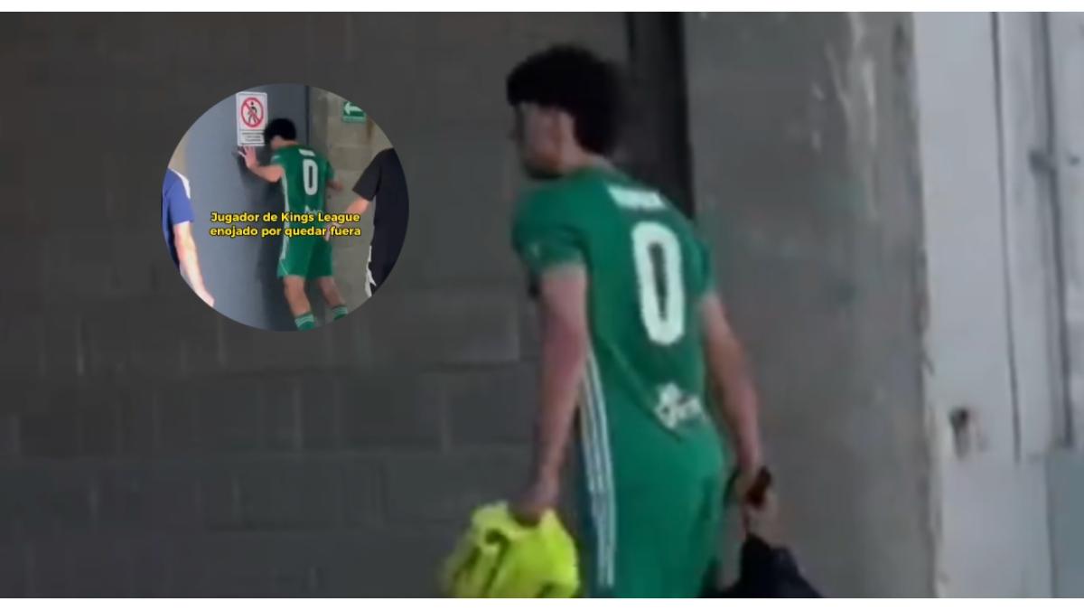 Kings League | ¡Se volvió loco! Jugador azota su cabeza contra una puerta tras quedar eliminado (VIDEO)