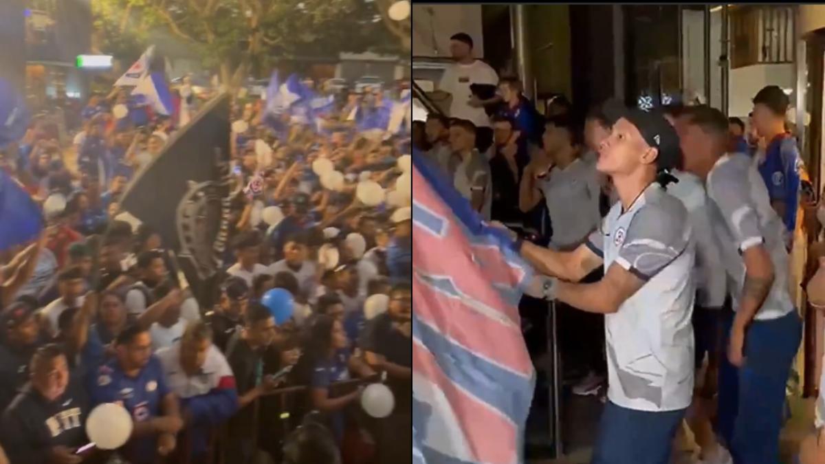 Final América vs Cruz Azul | Afición de La Máquina lleva espectacular serenata a los jugadores (VIDEO)