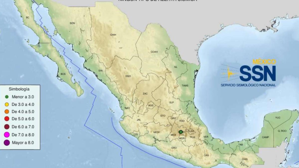 Temblor hoy. Se registra microsismo magnitud 1.0 en la alcaldía Álvaro Obregón, CDMX