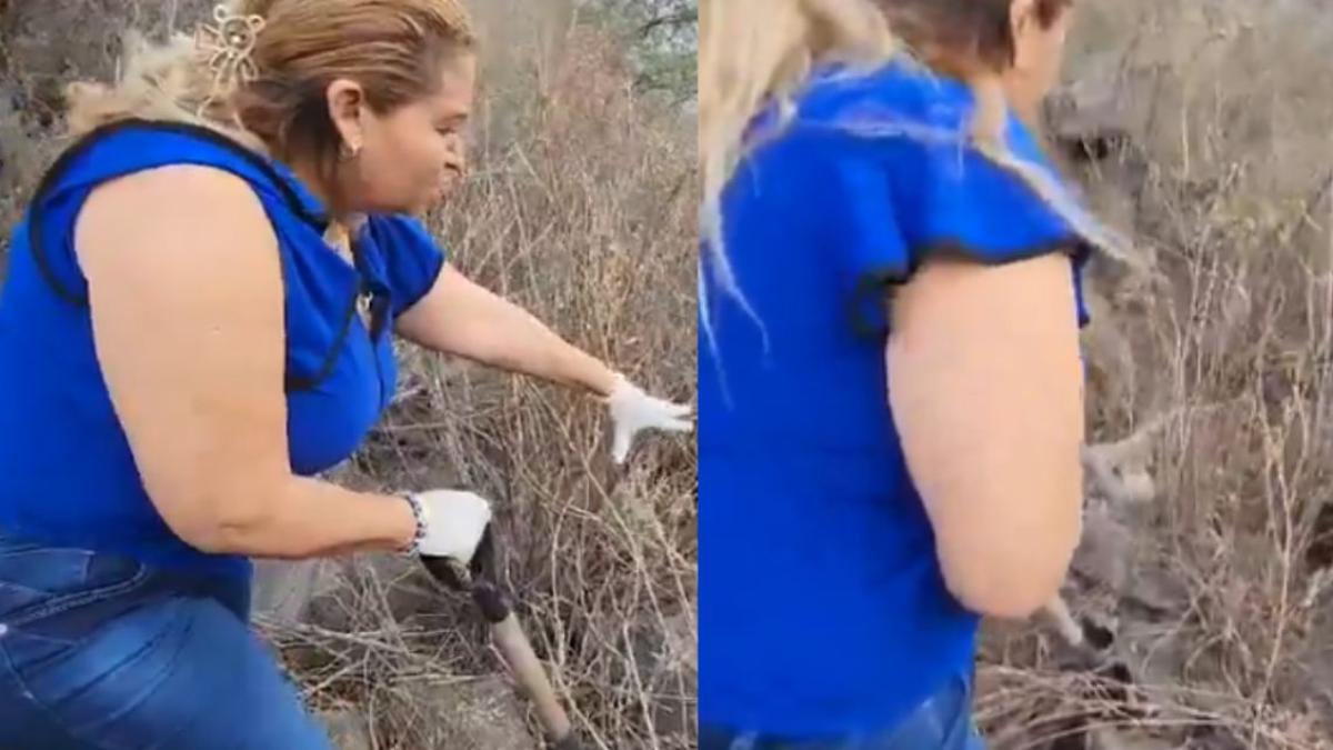 Cecilia Flores localiza huesos en Cerro de las Cruces