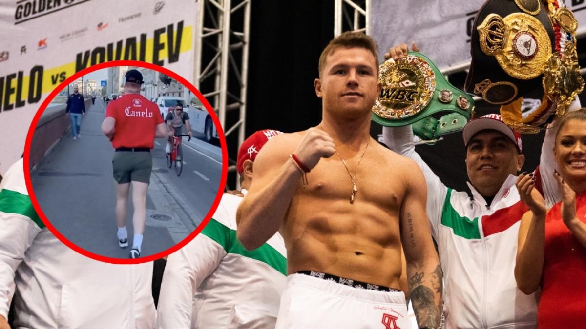 Así entrena el Canelo Álvarez en Italia; ¡Ni en vacaciones descansa! | VIDEO