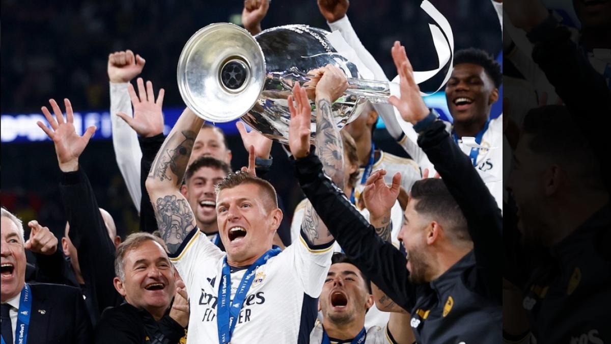 Toni Kroos y los jugadores del Real Madrid que ganaron su sexta Champions League