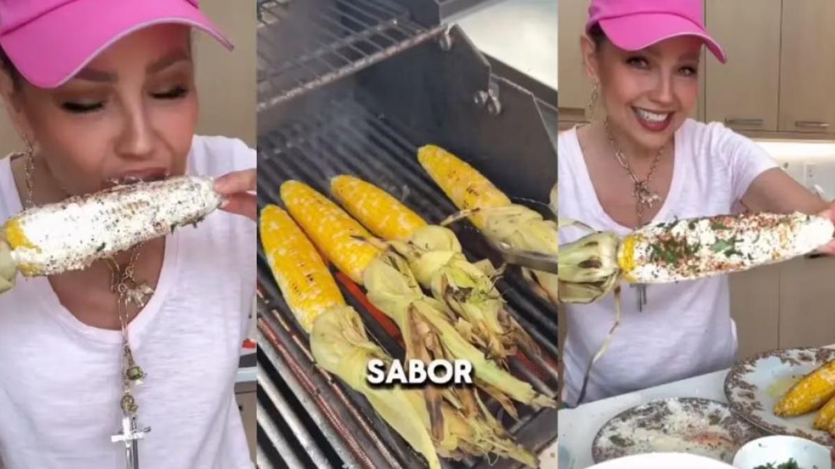 Critican a Thalía por ponerle cilantro a los elotes: 'eres una vergüeza para México'