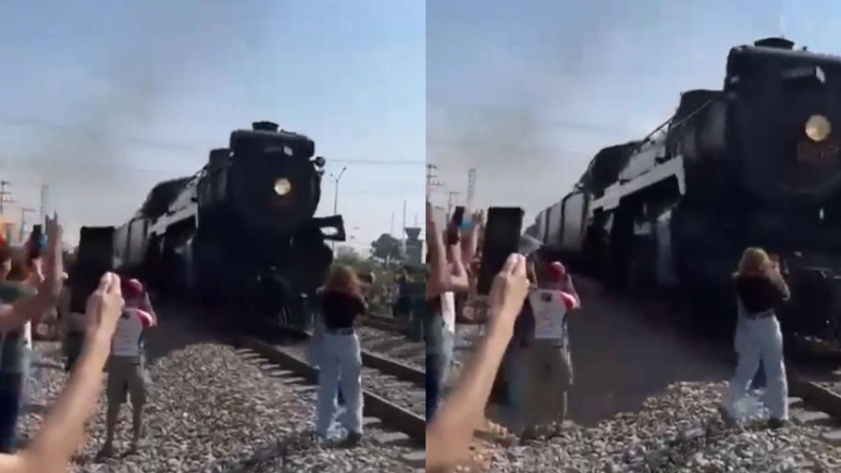 Otra mujer sufre brutal golpe por intentar tomar una FOTO al tren La Emperatriz | VIDEO