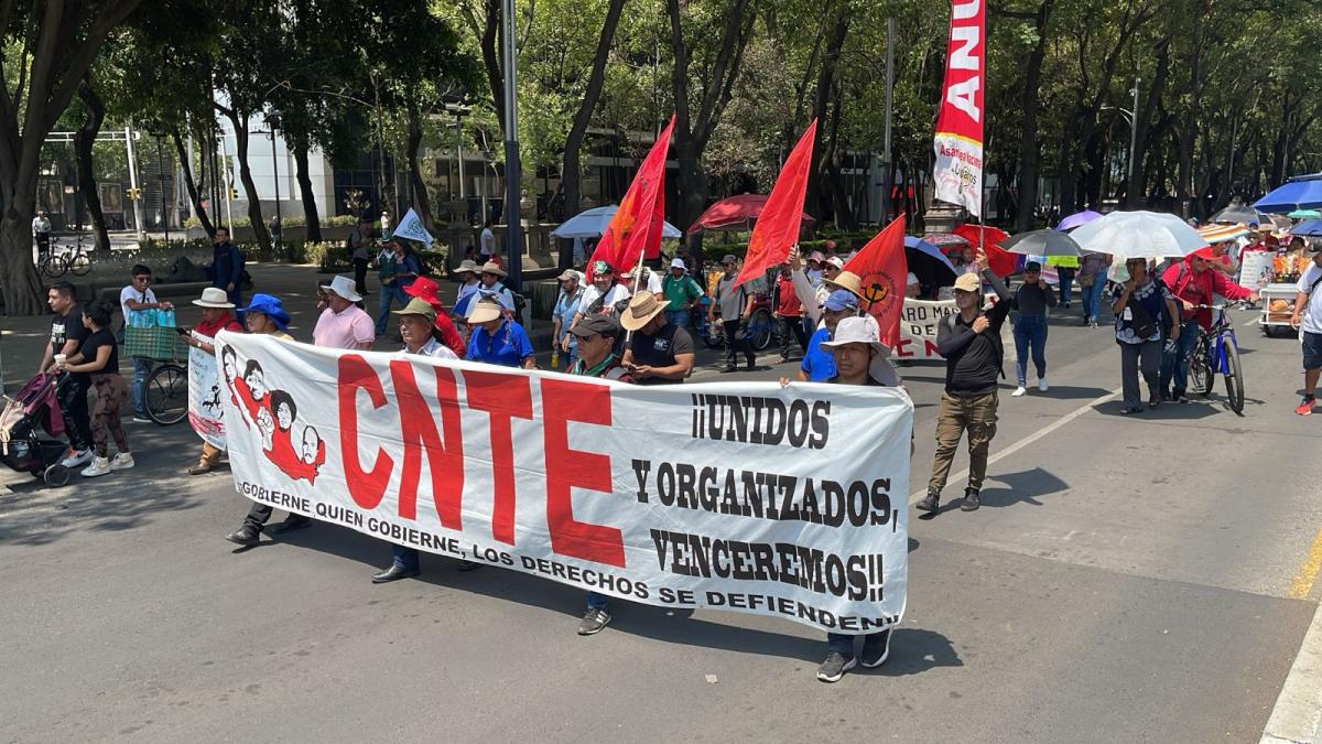 CNTE marcha este viernes desde el Ángel de la Independencia al Centro de CDMX | VIDEO