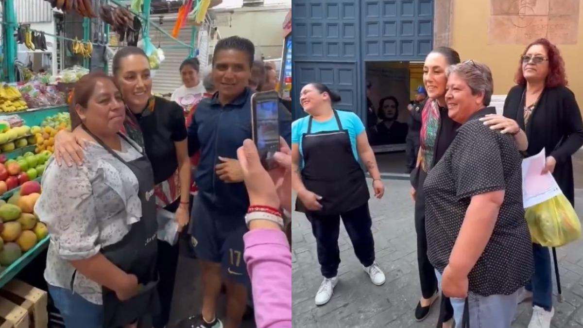 “Me dio mucho gusto saludar a mis vecinos”: Claudia Sheinbaum comparte VIDEO paseando en mercado de Tlalpan