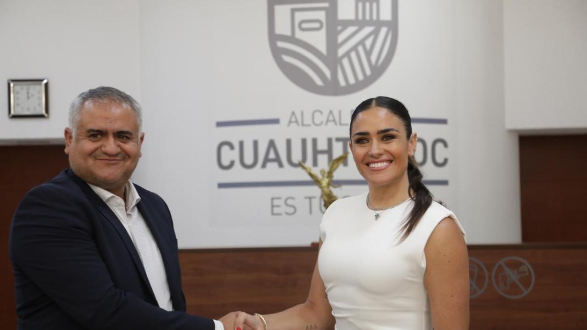 Ale Rojo de la Vega, alcaldesa electa, llega a la Cuauhtémoc para iniciar transición