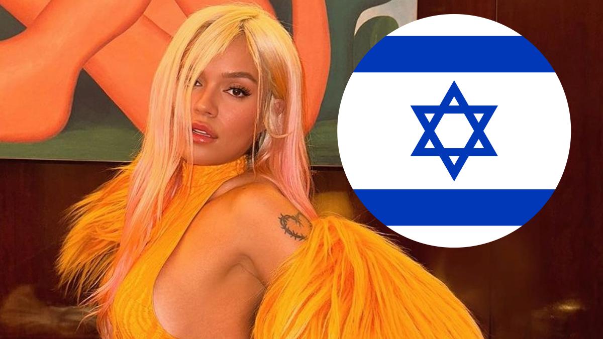 VIDEO | Karol G celebra la aparición de una bandera de Israel en su concierto y le llueven críticas