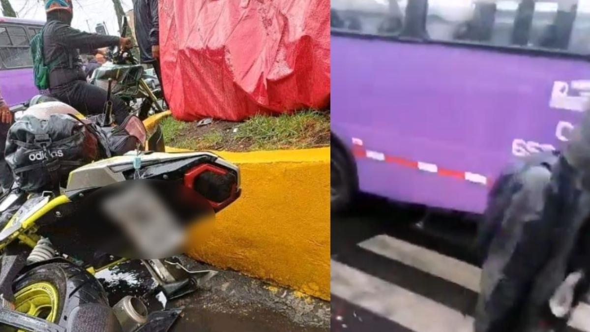 Detiene a chófer de camión que atropelló a un joven moticiclista en Xochimilco, quien perdió la vida