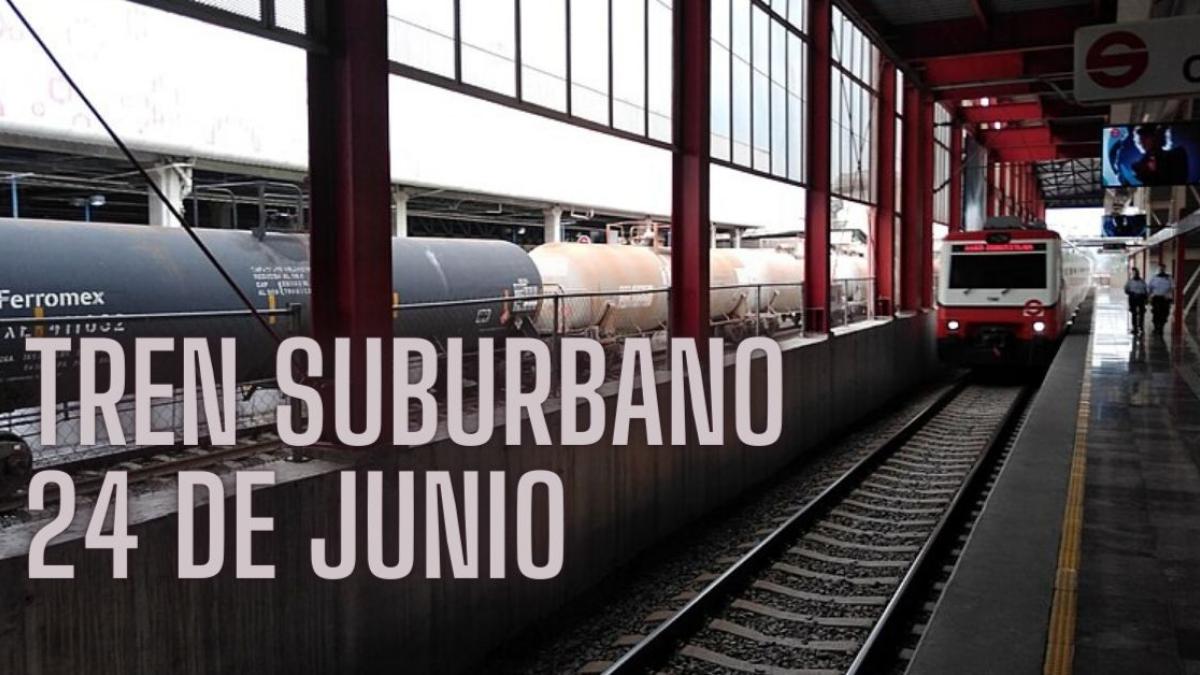 Tren Suburbano: Continuarán intermitencias en el servicio HOY lunes 24 de junio