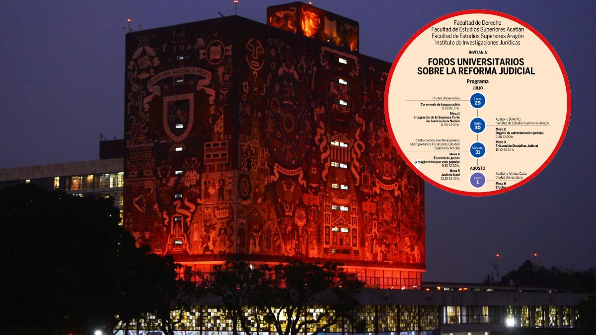 UNAM organiza foros sobre reforma al Poder Judicial: ¿Cuándo, dónde y a qué hora son?