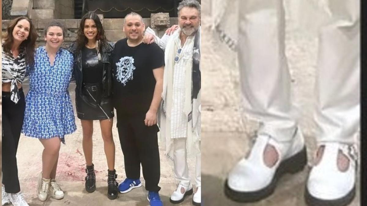 Se burlan de los 'feos' zapatos de Mijares y Lucero lo defiende: 'no son de mujer'