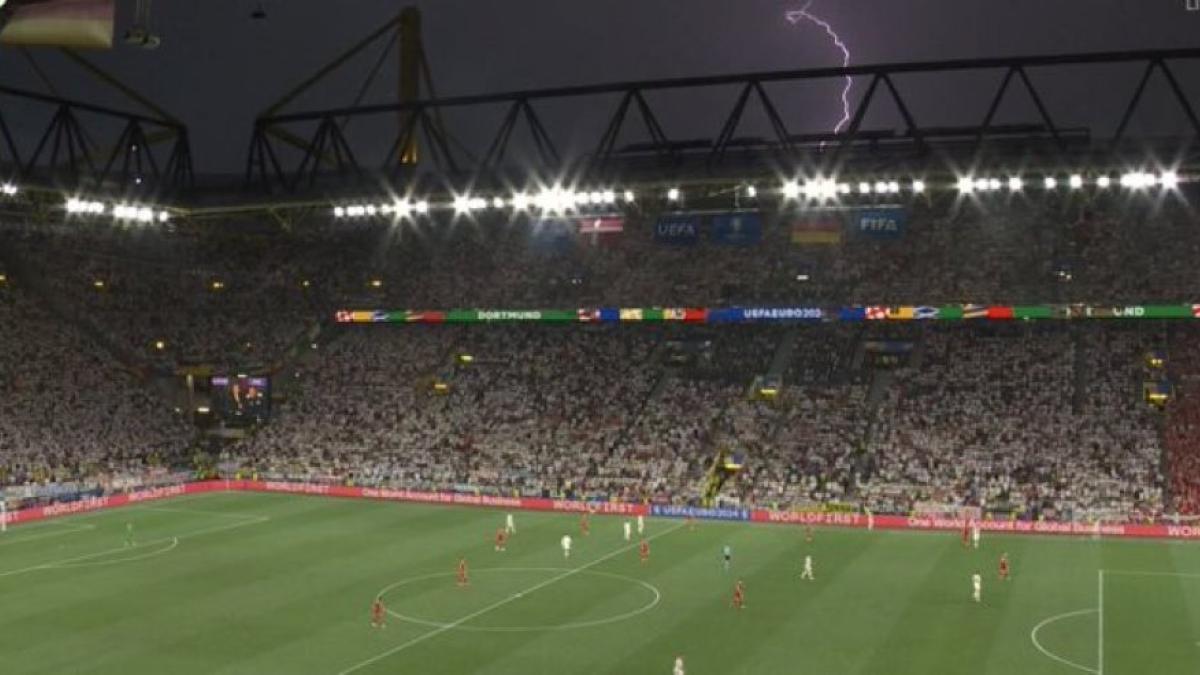 Eurocopa 2024 | Alemania vs Dinamarca se detiene por una fuerte tormenta y caída de rayos