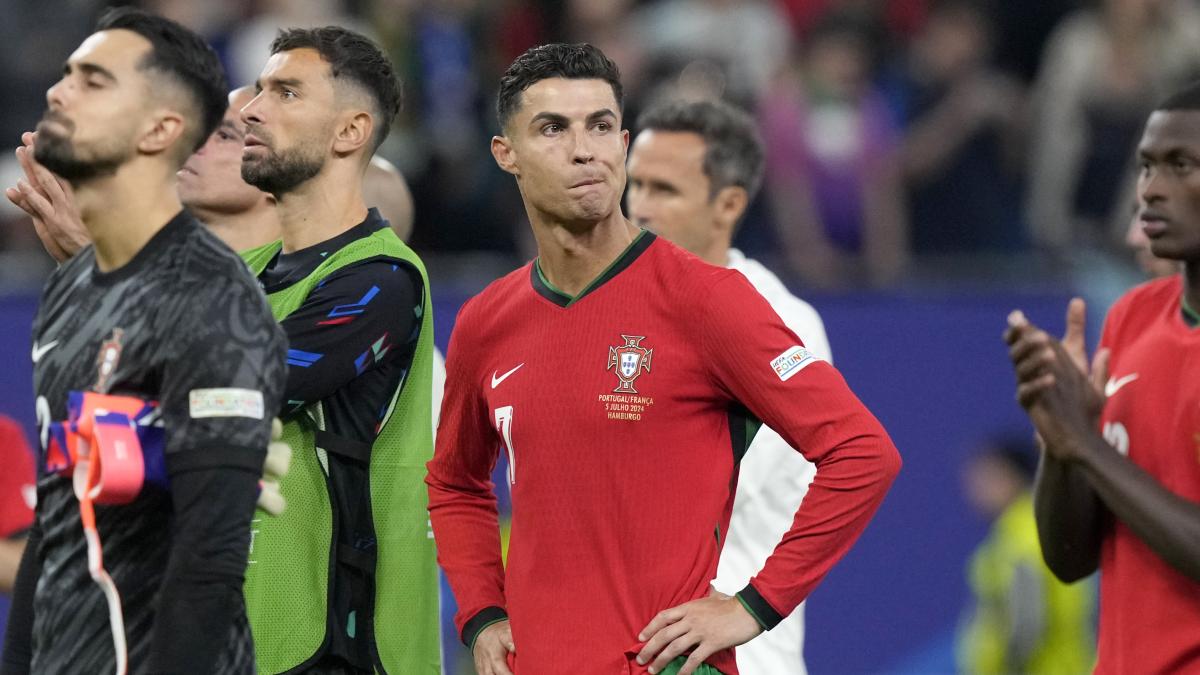 Cristiano Ronaldo tiene amarga despedida de las Eurocopas; se va sin goles en su última participación