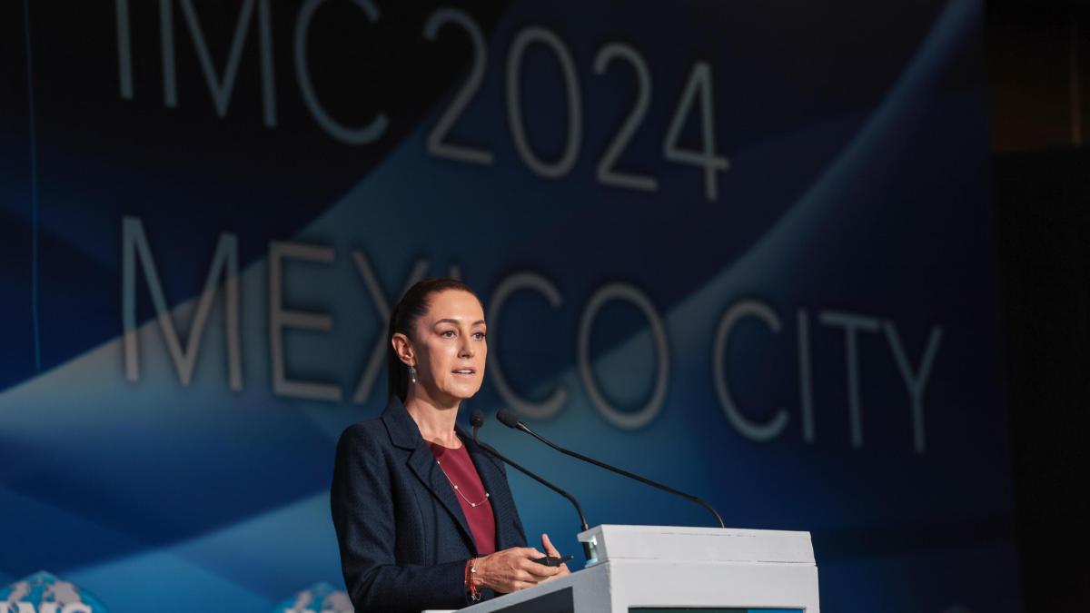 Prosperidad compartida, el eje central de nuestro gobierno: Claudia Sheinbaum; expone su proyecto de nación ante representantes del IMC