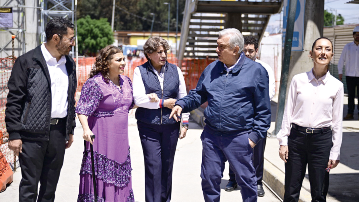 Claudia y AMLO revisan Suburbano, Trolebús...