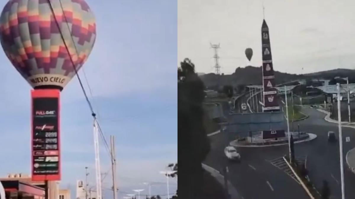 Esto sabemos del globo aerostático que aterrizó de emergencia en Tecámac | VIDEO