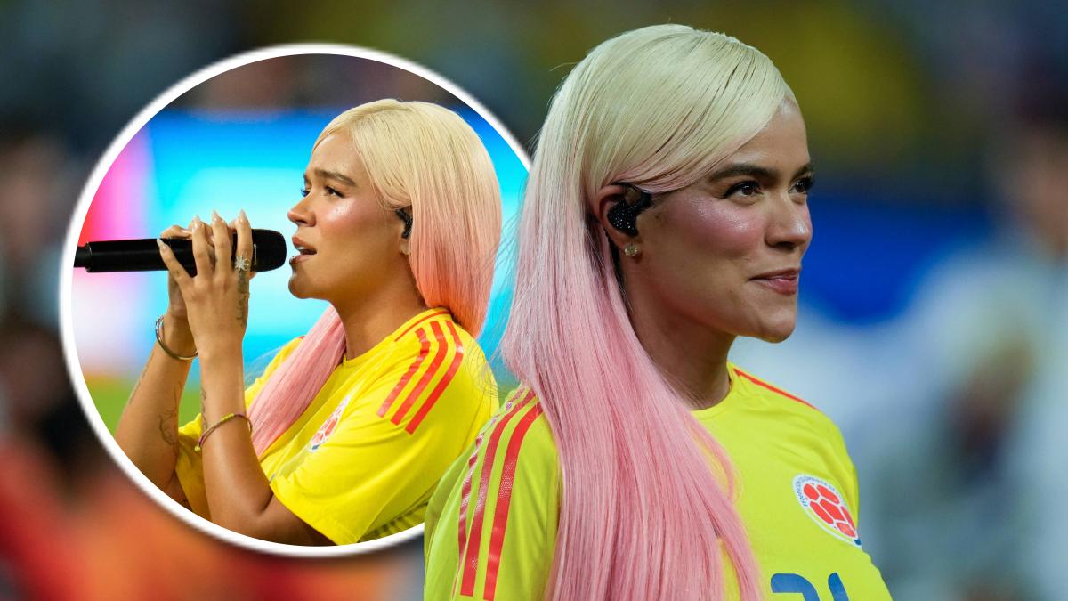 Critican a Karol G por entonar el Himno de Colombia en la Final Copa América 2024: 'Qué horrible voz'