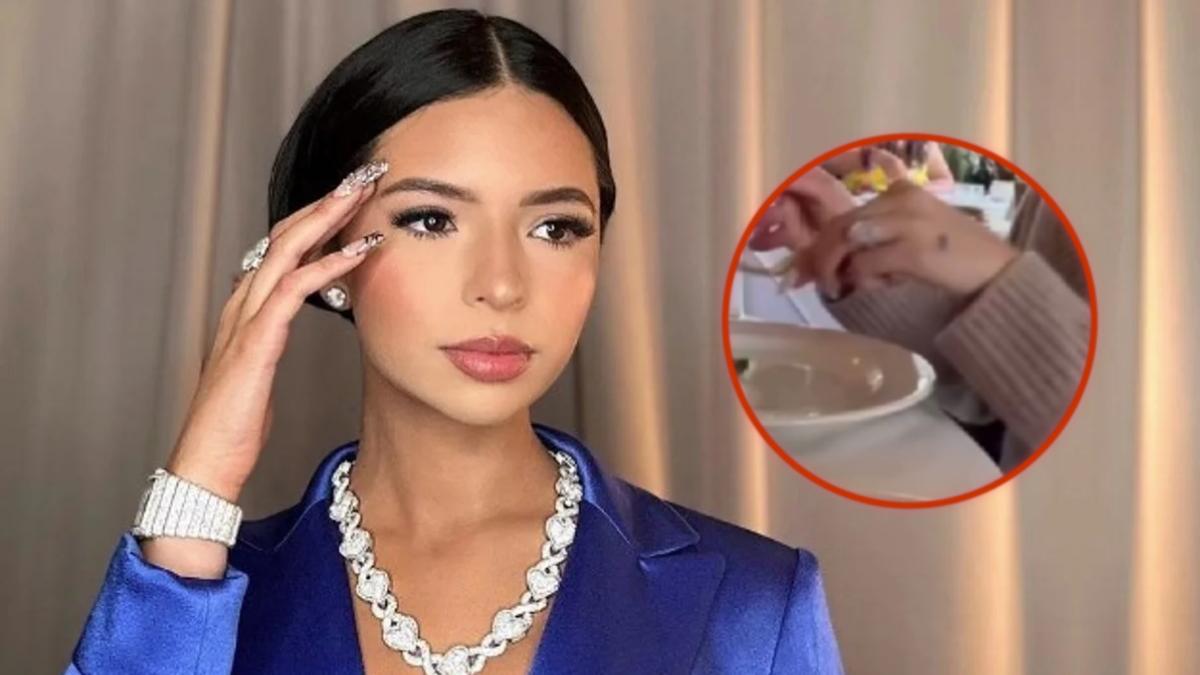 Ángela Aguilar luce un anillo con enorme piedra, ¿confirma compromiso con Christian Nodal? | VIDEO