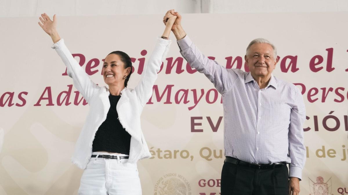 AMLO trabaja en transición con Sheinbaum y celebra impulso a trenes de pasajeros