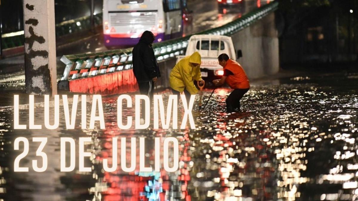 Lluvia en CDMX: ¿A qué hora va a llover HOY 23 de julio? | MAPA