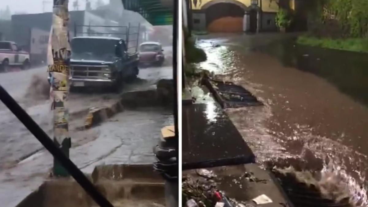 Lluvias provocan inundaciones y caídas de bardas en Tlalpan; activan Alerta Roja