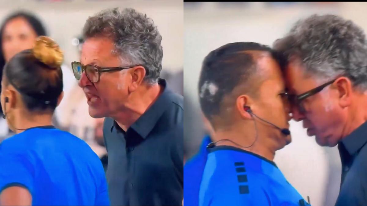 Leagues Cup 2024: Juan Carlos Osorio le grita a una árbitra y cabecea a otro (Video)