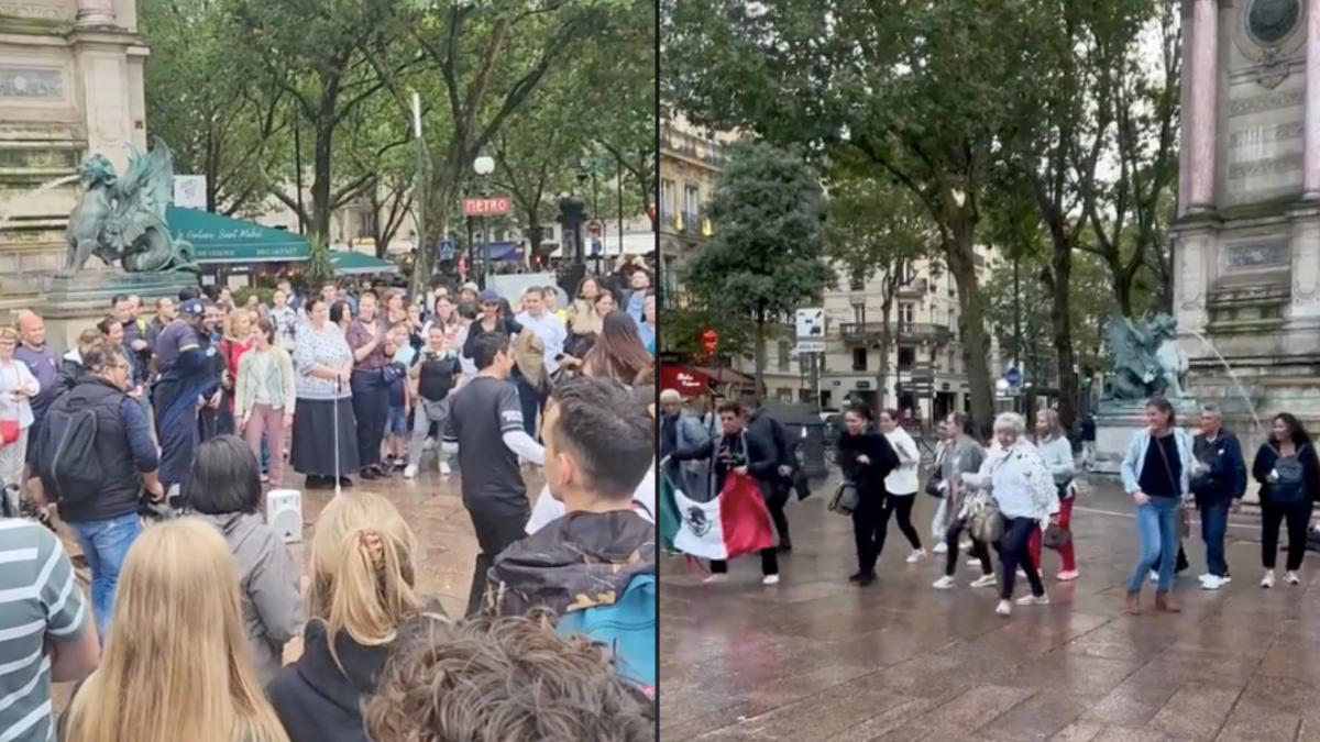 París 2024: ¿Bailarías Caballo Dorado en Francia?, así la pasan estos turistas de los Juegos Olímpicos (VIDEO)