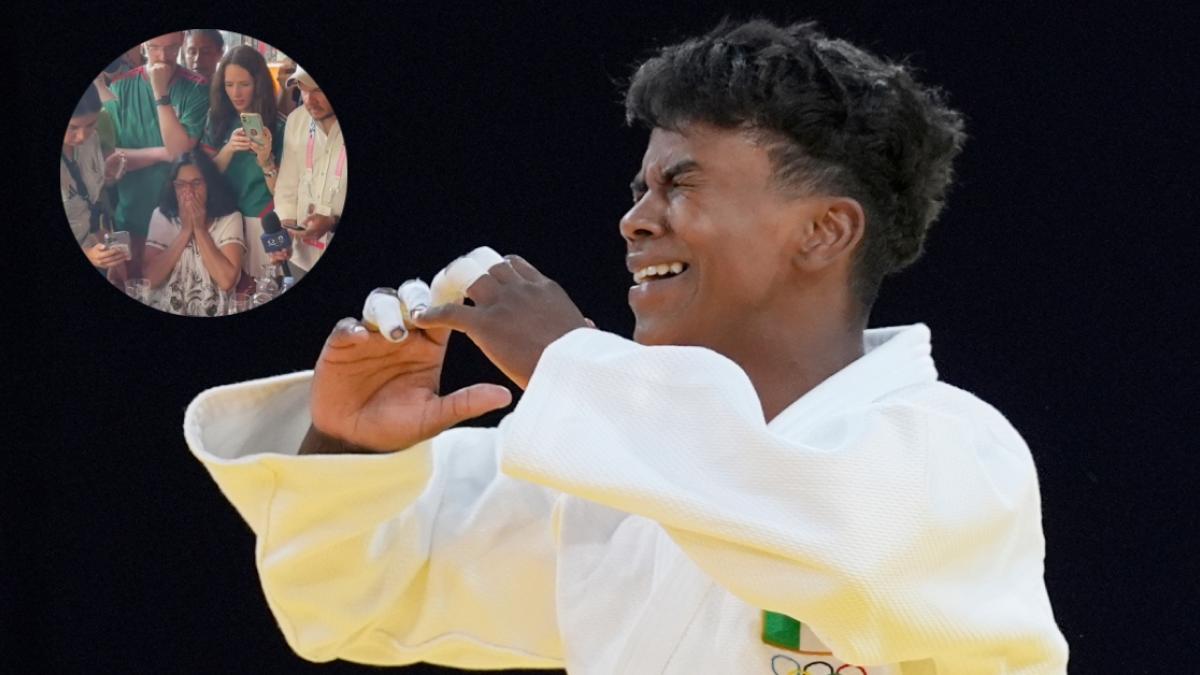 París 2024: Así vivió la familia de Prisca Awiti la final en judo a las afueras de Champs de Mars (VIDEO)