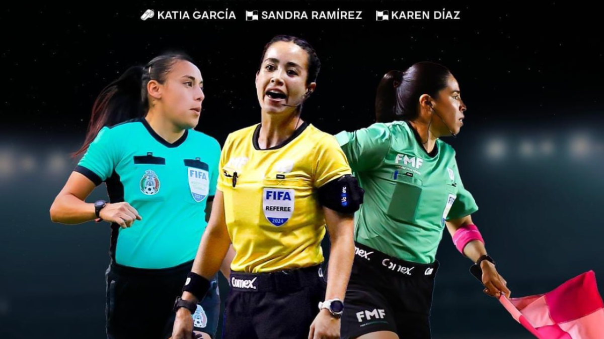 París 2024 | Árbitras mexicanas se convierten en la primera tercia femenil en un partido varonil de Juegos Olímpicos