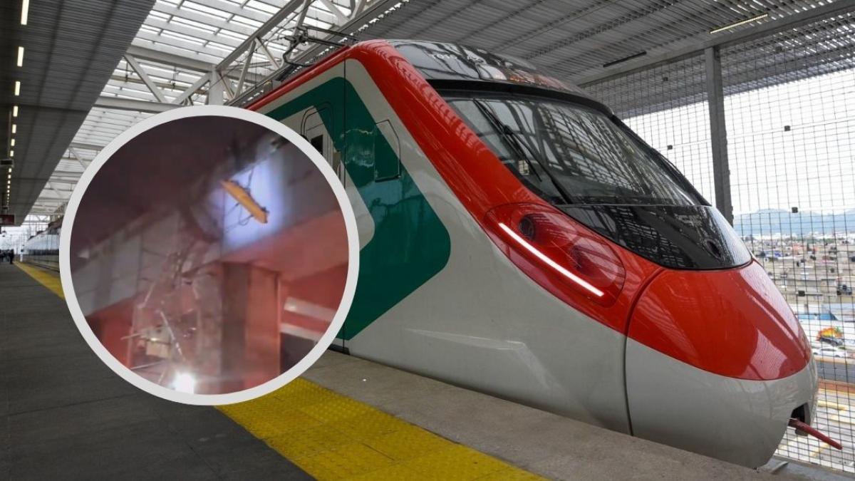 ¡Otra vez! Accidente en obras de Tren Interurbano deja 2 personas heridas | VIDEO