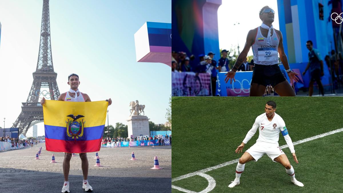 París 2024: Daniel Pintado gana oro en marcha y celebra como Cristiano Ronaldo tras cruzar la meta (VIDEO)