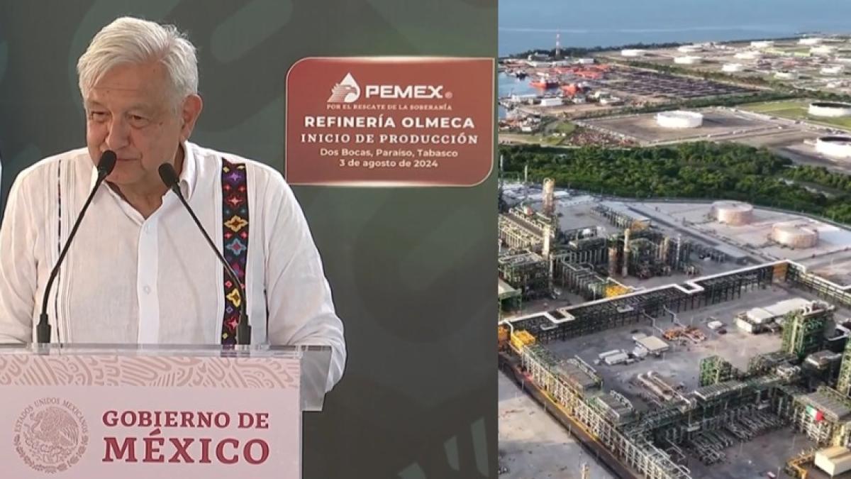 'Es un día histórico': AMLO celebra comienzo de producción en refinería Dos Bocas