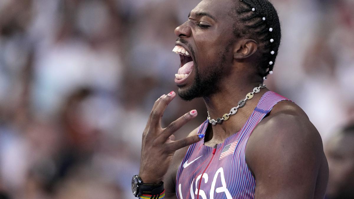 París 2024: Noah Lyles gana los 100 metros masculino por cinco milésimas de segundo