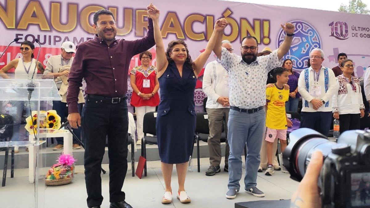 Entregan Raúl Basulto y Clara Brugada equipamiento social y deportivo de la Utopía Ixtapalcalli Quetzalcóatl en Iztapalapa