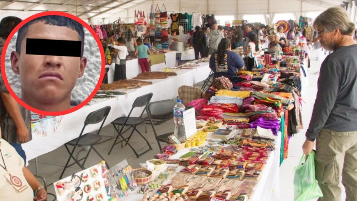 Cae hombre que por cobrar piso en Feria de las Culturas Indígenas en el Zócalo