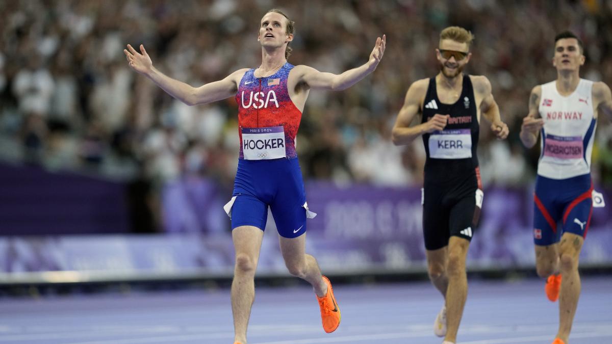 Cole Hocker supera su registro y se impone en 1,500 m