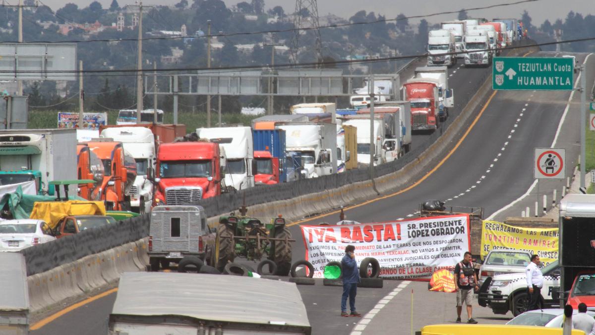 Vías federales sufren 11 bloqueos cada cinco días