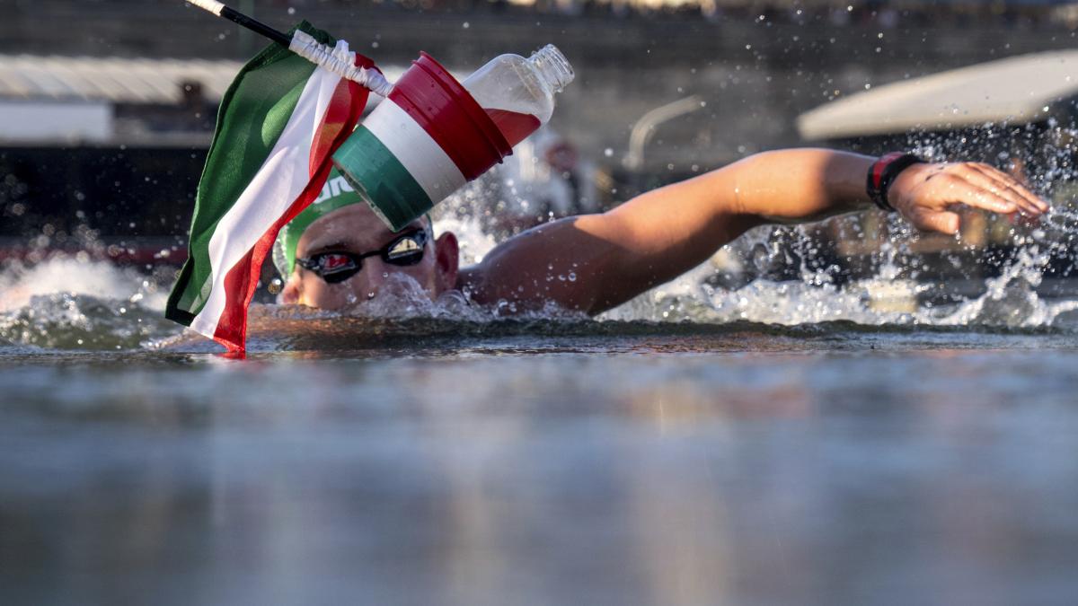 París 2024: Húngaro Kristóf Rasovszky gana el maratón acuático en el río Sena