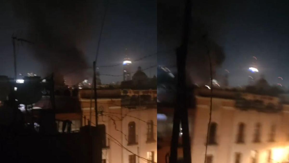 Se registra fuerte incendio en la colonia Centro en CDMX | VIDEO