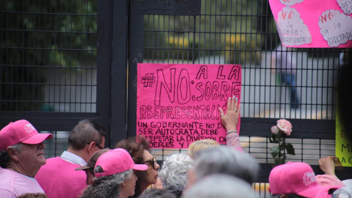 Marcha reúne a pocos simpatizantes