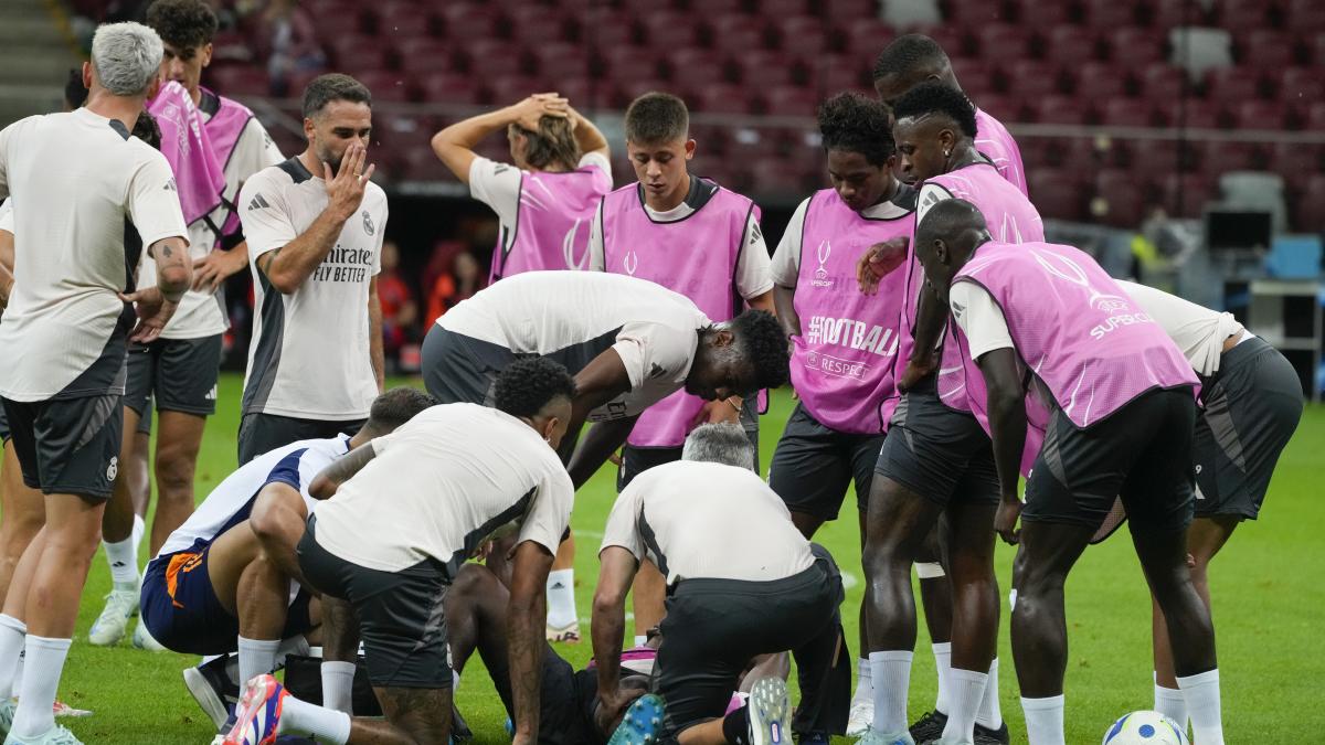 ¡Gritó del dolor! Así fue la lesión de Camavinga durante entrenamiento del Real Madrid (Video)