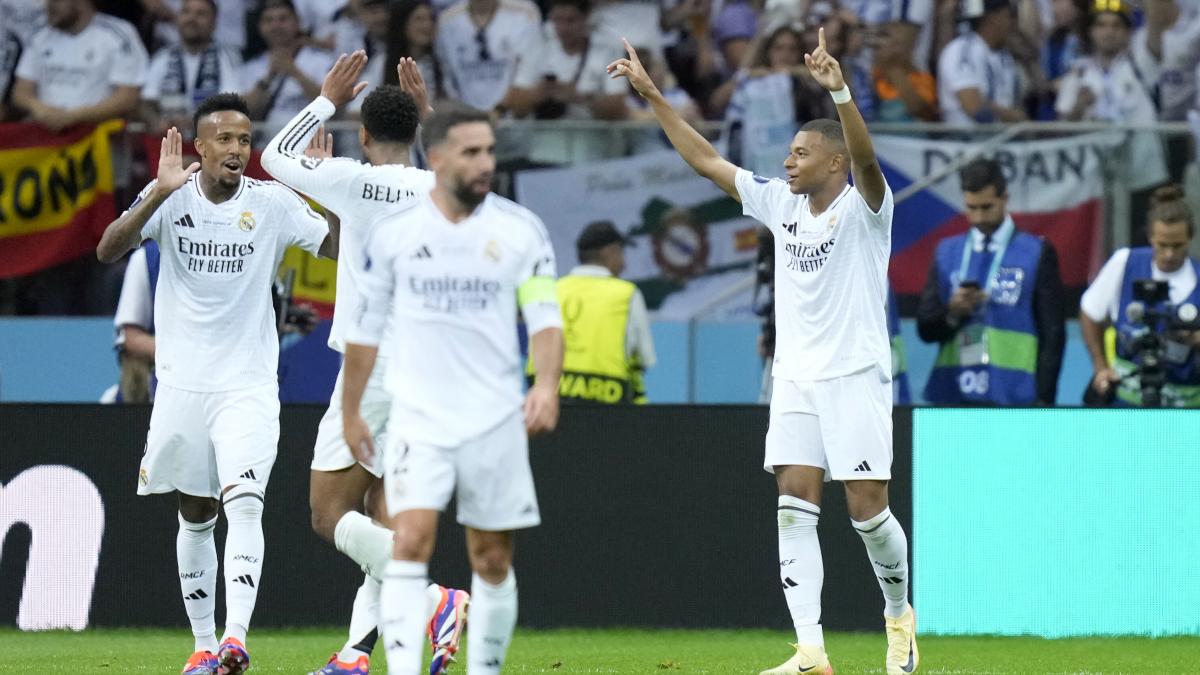 Real Madrid vence al Atalanta y gana la Supercopa de Europa; Kylian Mbappé debuta con gol (VIDEO)