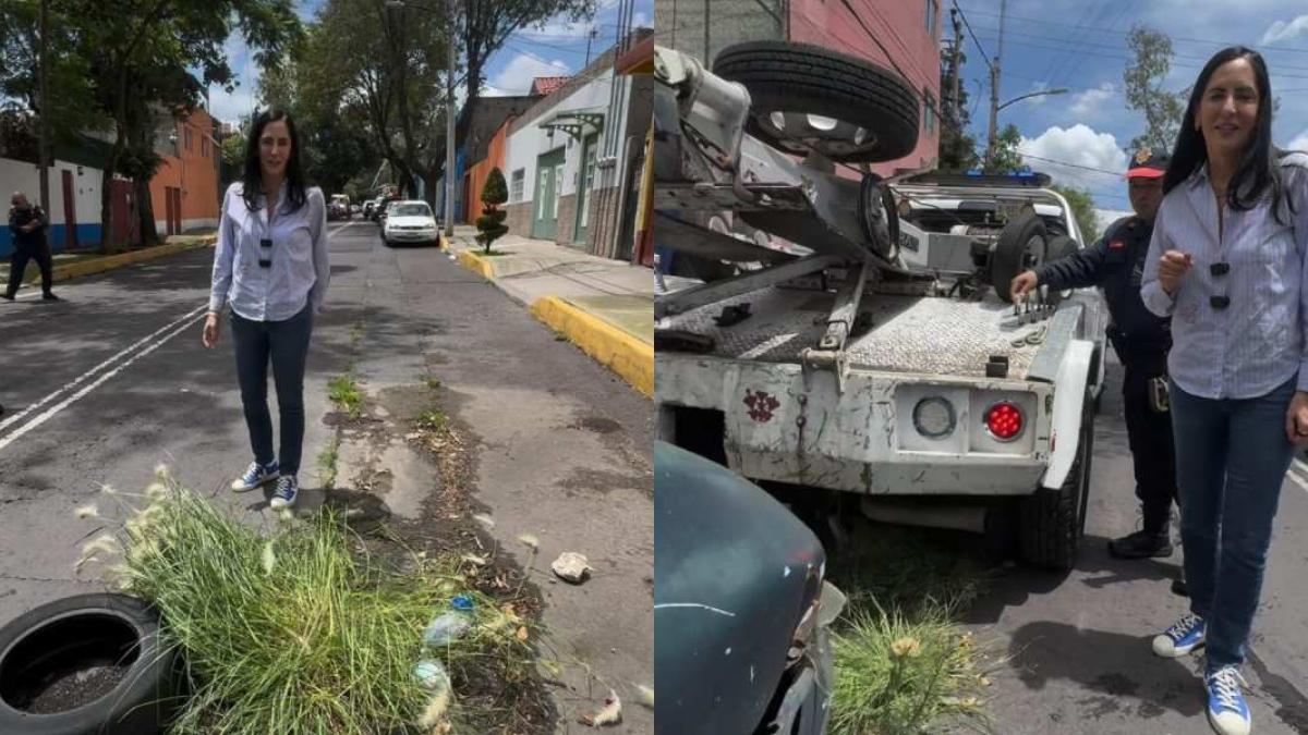 Lía Limón retira más de 5 mil vehículos chatarra en calles de Álvaro Obregón