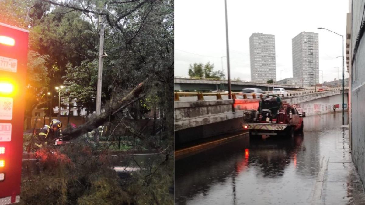 Intensas lluvias en CDMX provocan afectaciones en distintas alcaldías | VIDEO