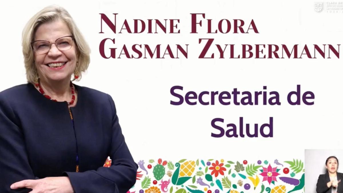 ¿Quién es Nadine Flora Gasman, titular de la Secretaría de Salud CDMX en el gabinete de Clara Brugada?