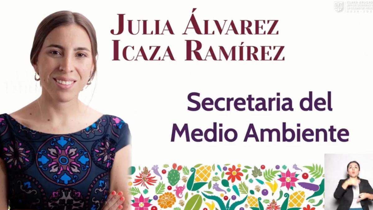 ¿Quién es Julia Álvarez Icaza, titular de la Secretaría de Medio Ambiente CDMX en el gabinete de Clara Brugada?