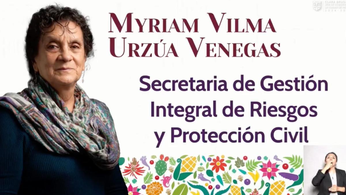 ¿Quién es Myriam Vilma Urzúa Venegas, titular de la Secretaría de Protección Civil CDMX en el gabinete de Clara Brugada?