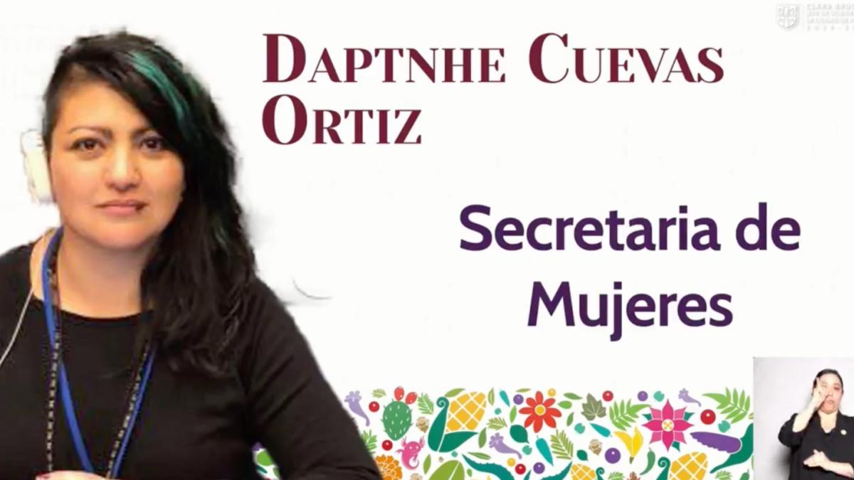 ¿Quién es Daptnhe Cuevas Ortiz, titular de la Secretaría de Mujeres CDMX en el gabinete de Clara Brugada?